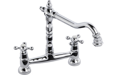 Abode Melford Bridge Mixer Tap - Chrome AT1045