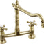 Abode Melford Bridge Mixer Tap - Antique Brass AT1047