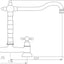 Abode Melford Bridge Mixer Tap - Antique Brass AT1047