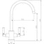 Abode Atlas Monobloc Mixer Tap - Matt Black  AT2097