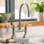 Abode Ludlow Bridge Mixer Tap - Brushed Nickel AT1217