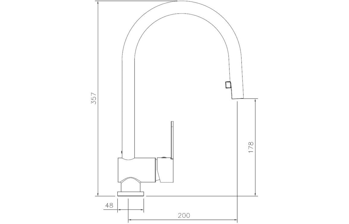 Abode Czar Single Lever Mixer Tap - Chrome  AT1241