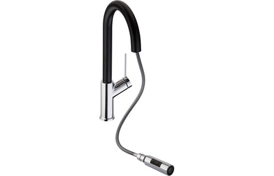 Abode Virtue Nero Mixer Tap w/Pull Out - Chrome AT1244