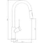 Abode Virtue Nero Mixer Tap w/Pull Out - Chrome AT1244