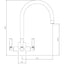Abode Orcus 3 Way Aquifier Mixer Tap - Chrome AT2072