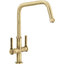 Abode Hex Monobloc Mixer Tap - Antique Brass AT2093
