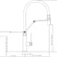Abode Hex Professional Mixer Tap - Brushed Nickel  AT2094