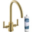 Abode Atlas Monobloc Aquifier Mixer Tap - Brushed Brass AT2098