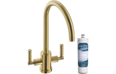 Abode Atlas Monobloc Aquifier Mixer Tap - Brushed Brass AT2098