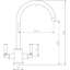 Abode Atlas Monobloc Mixer Tap - Brushed Brass AT2096