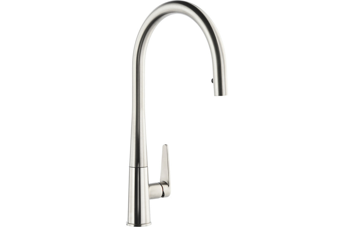 Abode Coniq R Single Lever Mixer Tap w/Pull Out - Brushed Nickel AT2120