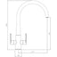 Abode Coniq R Monobloc Mixer Tap - Chrome AT2123