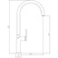 Abode Tubist Single Lever Mixer Tap - Matt Black AT2128