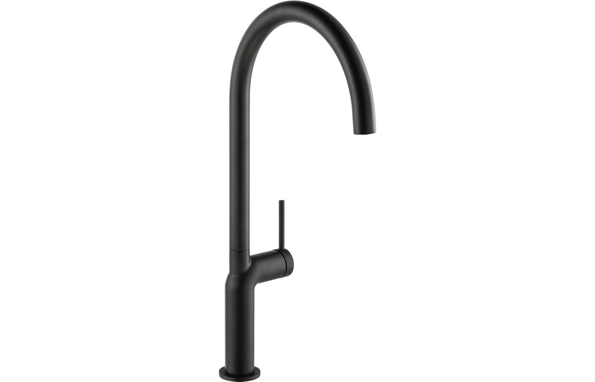 Abode Tubist Single Lever Mixer Tap - Matt Black AT2128