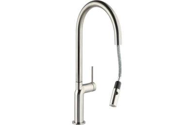 Abode Tubist Single Lever Mixer Tap w/Pull Out - Brushed Nickel  AT2130