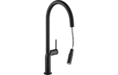 Abode Tubist Single Lever Mixer Tap w/Pull Out - Matt Black AT2131