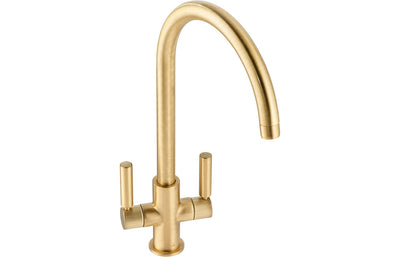 Abode Globe Monobloc Mixer Tap - Brushed Brass AT2140