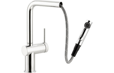 Abode Fraction Pull-Out Mixer Tap - Chrome AT2156