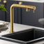 Abode Agilis Single Lever Mixer Tap - Brushed Brass AT2188
