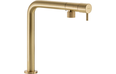 Abode Agilis Single Lever Mixer Tap - Brushed Brass AT2188