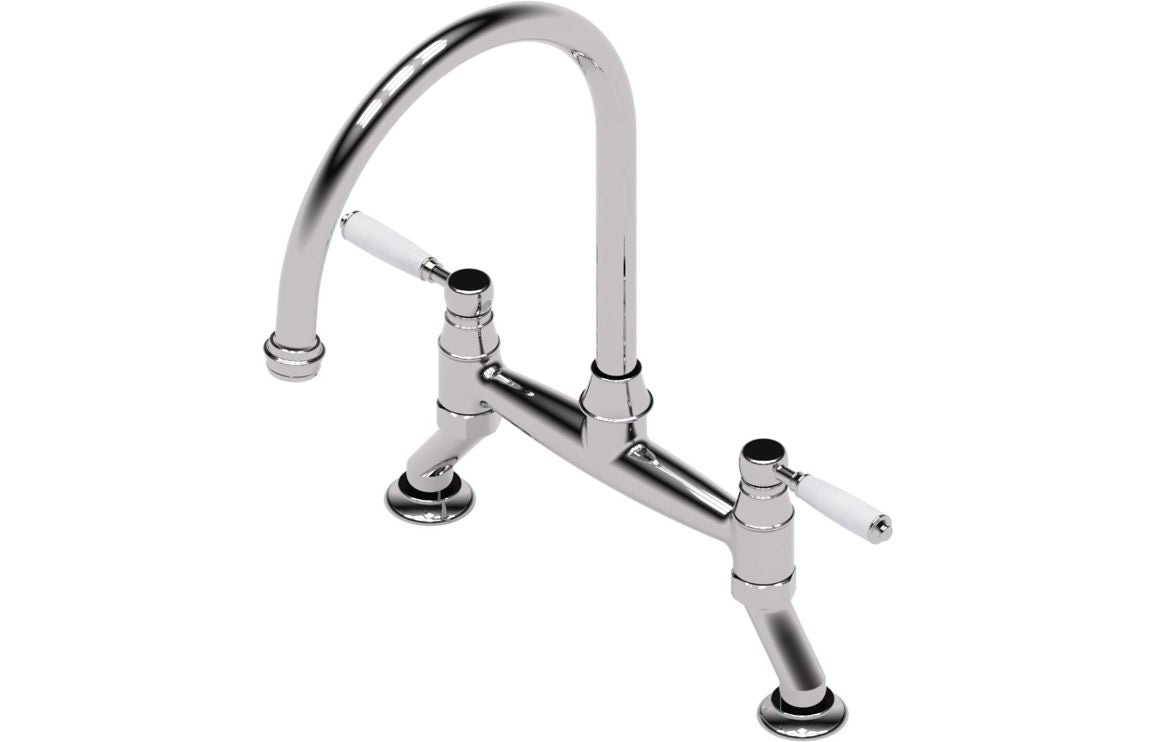 Abode Oxbury Bridge Mixer Tap - Chrome  AT2223