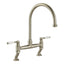 Abode Oxbury Bridge Mixer Tap - Brushed Nickel AT2224