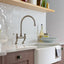 Abode Oxbury Bridge Mixer Tap - Brushed Nickel AT2224