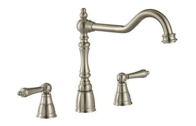 Abode Mayenne 3 Part Mixer Tap - Brushed Nickel AT2236