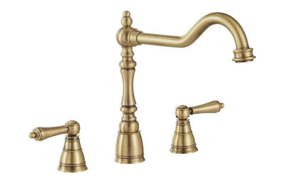 Abode Mayenne 3 Part Mixer Tap - Antique Brass AT2237