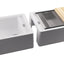 Abode Optima 1.25B Granite Belfast Sink White Granite AW3202