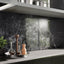 Amani Marble Dark Grey Polished porcelain 80x80