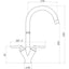 Prima V Shape Dual Lever Mixer Tap - Chrome BPR1057