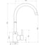 Prima Soho Single Lever Swan Neck Mixer Tap - Brushed Steel BPR2055