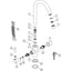 Prima Staten Swan Neck Dual Lever Mixer Tap - Chrome BPR2205