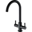 Prima Staten Swan Neck Dual Lever Mixer Tap - Black BPR2207