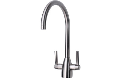 Prima Chelsea Dual Lever Mixer Tap - Brushed Steel BPR2224