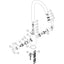 Prima Chelsea Dual Lever Mixer Tap - Brushed Steel BPR2224