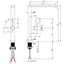 Prima+ Mosa Single Lever L-Shaped Tall Mixer Tap - Chrome BPR552