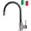 Prima+ Tiber Single Lever Mixer Tap w/Pull Out - Black & St/Steel BPR550