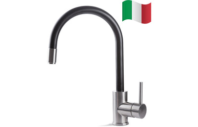 Prima+ Tiber Single Lever Mixer Tap w/Pull Out - Black & St/Steel BPR550