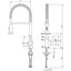 Prima+ Mosa Professional Single Lever Double Jet Mixer Tap - Chrome BPR553