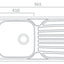 Prima 1B Inset Sink & Staten Tap Pack - St/Steel & Chrome PPR8047