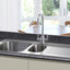 Prima Deep 1.5B & Drainer Inset Sink - Polished Steel CPR032