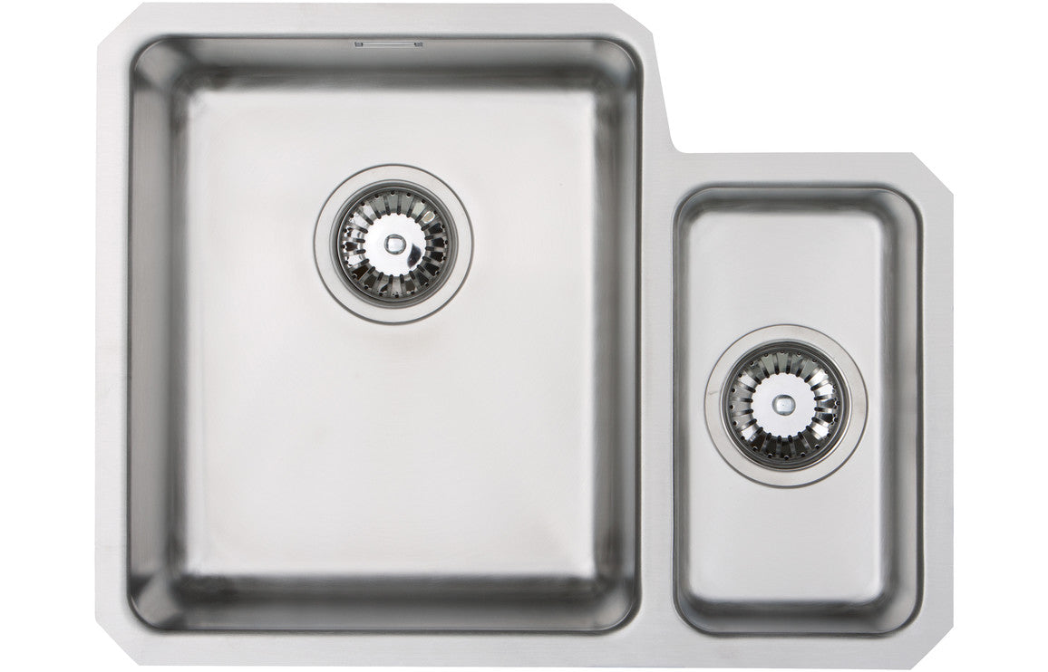 Prima+ 1.5B R25 LH Undermount Sink - St/Steel CPR054