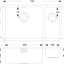 Prima+ Large 1.5B R25 LH Undermount Sink - St/Steel CPR056