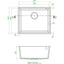 Prima+ Granite 1B Undermount Sink - Black - CPR356