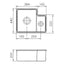 Prima 1.5B LHMB Undermount Ceramic Sink (Inc. Waste) - White CPR421