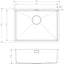 Prima+ Large 1.0B R10 Inset/Undermount Sink - St/Steel CPR522