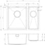 Prima+ 1.5B R10 LH Inset/Undermount Sink - St/Steel  CPR524