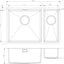 Prima+ Large 1.5B R10 LH Inset/Undermount Sink - St/Steel CPR526